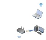picture of computer and router