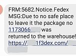 Text FedEx scams